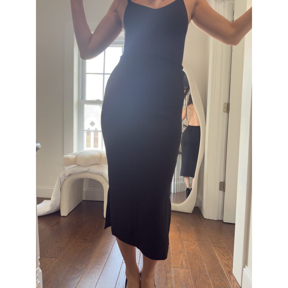 LÉZÉ the Label Recycled-Fabric Midi Skirt – Black (M)